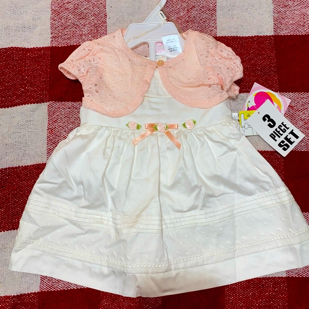 YOUNGLAND BABY DRESS (2 PIECE SET)